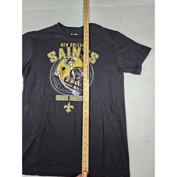 NFL Team Apparel New Orleans Saints 2012 Schedule T-Shirt Mens Large Black K917 - Picture 3 of 9